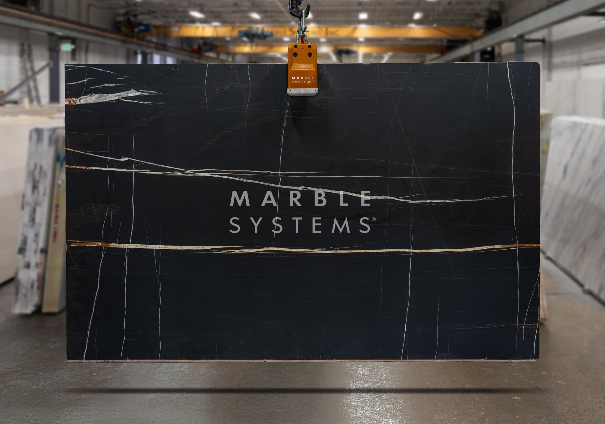 Sahara Noir Honed Marble - Premium product showcase